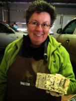 Leslie, from Small Cow Farm, with my favourite blue cheese